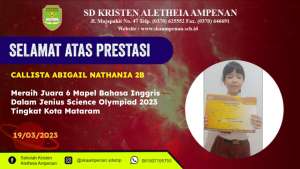 Jenius Science Olympiad 2023 Tingkat Kota Mataram