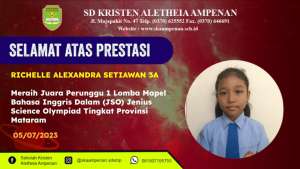 Jenius Science Olympiad Tingkat provinsi Kota Mataram