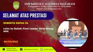 Lolos ke babak final Lomba Vocal Group MPK