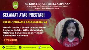 Lomba Senam kegiatan Seleksi O2SN (Olimpiade Olahraga Siswa Nasional) Tingkat kecamatan Ampenan