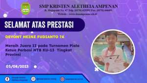 Turnamen Piala Ketua Perbasi NTB KU-13 Tingkat Provinsi