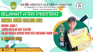 Juara 1 Lomba Hafalan Ayat Alkitab