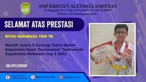 Open Tournament Taekonndo Kapolresta Mataram Cup 1 2023