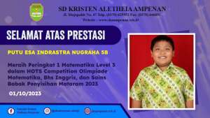 Babak Penyisihan HOTS Competition Olimpiade Matematika, Bahasa Inggris, dan Sains Tahun 2023