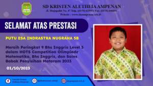 Babak Penyisihan HOTS Competition Olimpiade Matematika, Bahasa Inggris, dan Sains Tahun 2023