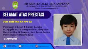 Babak Penyisihan HOTS Competition Olimpiade Matematika, Bahasa Inggris, dan Sains Tahun 2023