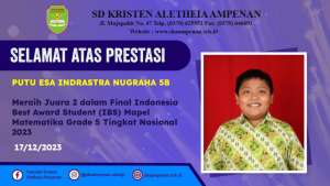 Indonesia Best Award Student (IBS) TIngkat Nasional 2023