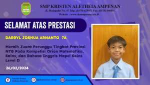 Kompetisi ORION Matematika, Sains, &amp; Bahasa Inggris Tingkat Provinsi NTB