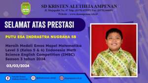 Indonesia Math Science English Competition (IMSC) session 3 tahun 2024