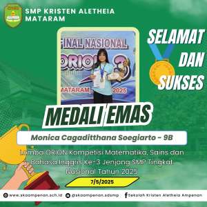 Lomba ORION Kompetisi Matematika, Sains dan Bahasa Inggris Ke-3 Jenjang SMP Tingkat Nasional Tahun 2025