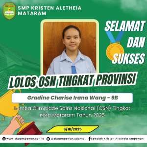 OSN Tingkat Provinsi Lomba Olimpiade Sains Nasional (OSN) Tingkat Kota Mataram Tahun 2025