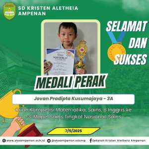 Orion Kompetisi Matematika, Sains, B.Inggris ke -3 Mapel Matematika Tingkat Nasional