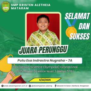 JSO (Jenius Science Olympiad) Grand Final 2025 Mapel Science level 3 (kelas 5-6)