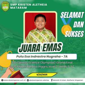 JSO (Jenius Science Olympiad) Grand Final 2025 Mapel Bahasa Inggris level 3 (kelas 5-6)