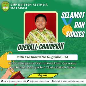 SIMOC (Singapore International Math Olympiad Challenge) 2025 grade 6 Clash of Math Titans