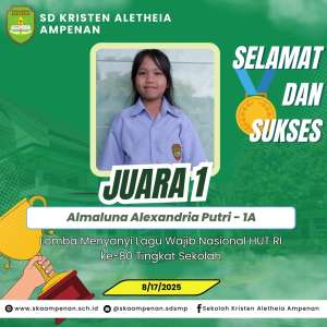 Lomba Menyanyi Lagu Wajib Nasional HUT RI ke-80 Tingkat Sekolah