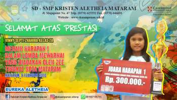 Lomba Mewarnai yang diadakan oleh Zee tingkat Kota Mataram