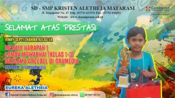 Lomba mewarnai (kelas 1-3) bersama greebel di Gramedia