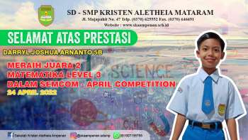 Meraih Juara 2 Matematika Level 3 Dalam SEMCOM - April Competition