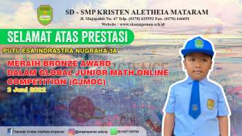 Meraih Bronze Award Dalam Global Junior Math Online Competition (GJMOC)