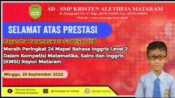 Lomba Kompetisi Matematika,Sains dan Bahasa Inggris (KMSI) Rayon Mataram