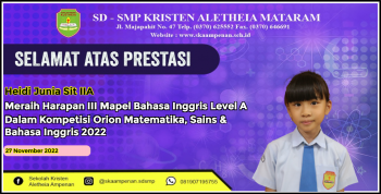 Kompetisi ORION Matematika, Sains, &amp; Bahasa Inggris 2022