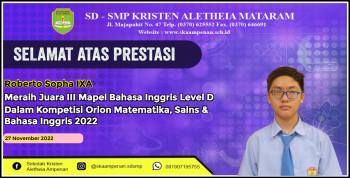 Kompetisi ORION Matematika, Sains, &amp; Bahasa Inggris 2022