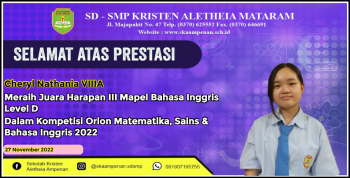 Kompetisi ORION Matematika, Sains, &amp; Bahasa Inggris 2022