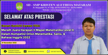 Kompetisi ORION Matematika, Sains, &amp; Bahasa Inggris 2022