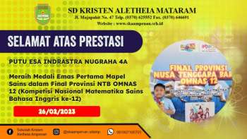 Final Provinsi NTB OMNAS 12 (Kompetisi Nasional Matematika Sains Bahasa Inggris ke-12)