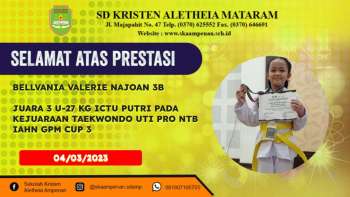 KEJUARAAN TAEKWONDO UTI PRO NTB IAHN GPM CUP 3