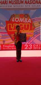 Harapan 1 Lomba menyanyi solo lagu Daerah dalam rangka memperingati hari Museum.