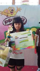 Juara 1 Lomba menggambar kategori kls 4-6 tingkat SD/MI Se-Kota Mataram.